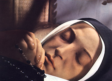 The incorrupt body of St. Bernadette Soubirous