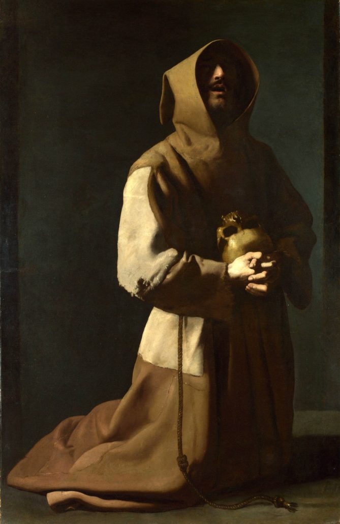 saintfrancisinmeditationfranciscodezurbaran