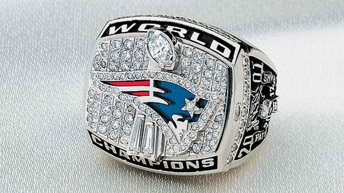 Patriots super bowl outlet ring 2017