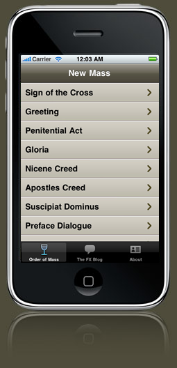 The New Mass iPhone App Screenshot 1